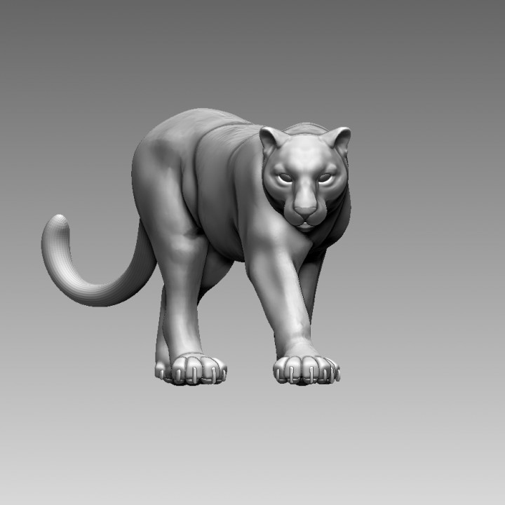 D printable panther by tishchenkov dmitrii