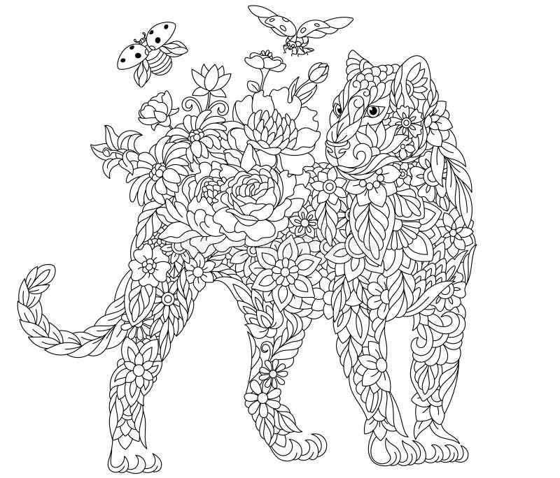 Jaguar colouring stock illustrations â jaguar colouring stock illustrations vectors clipart