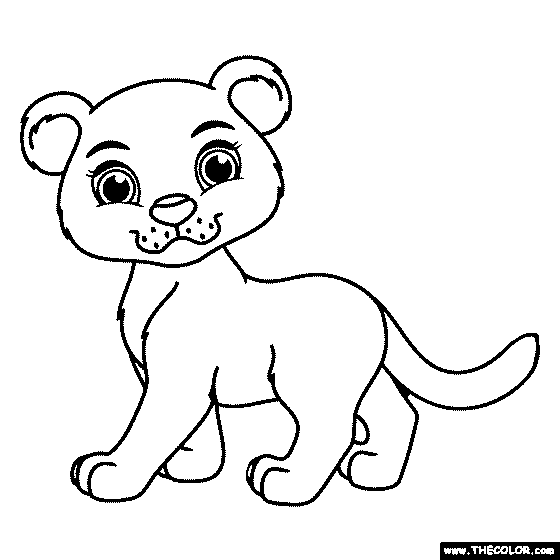 Baby anials online coloring pages