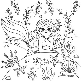 Page beach coloring page images