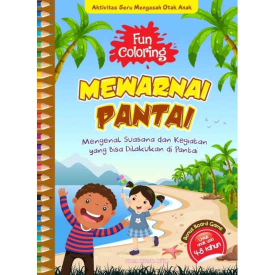 Fun coloring mewarnai pantai