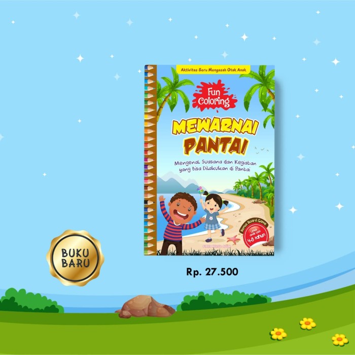 Jual mewarnai pantai