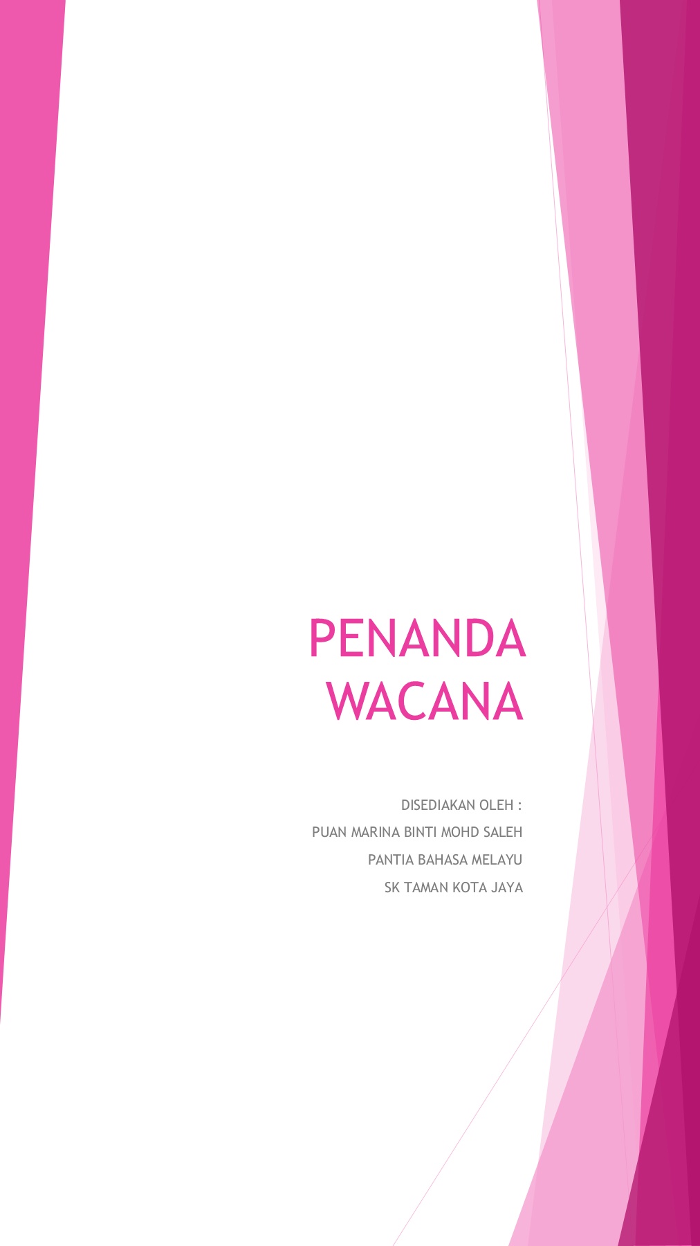 Penanda wacana