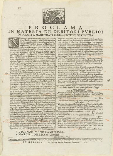 Editti e proclami vari luoghi