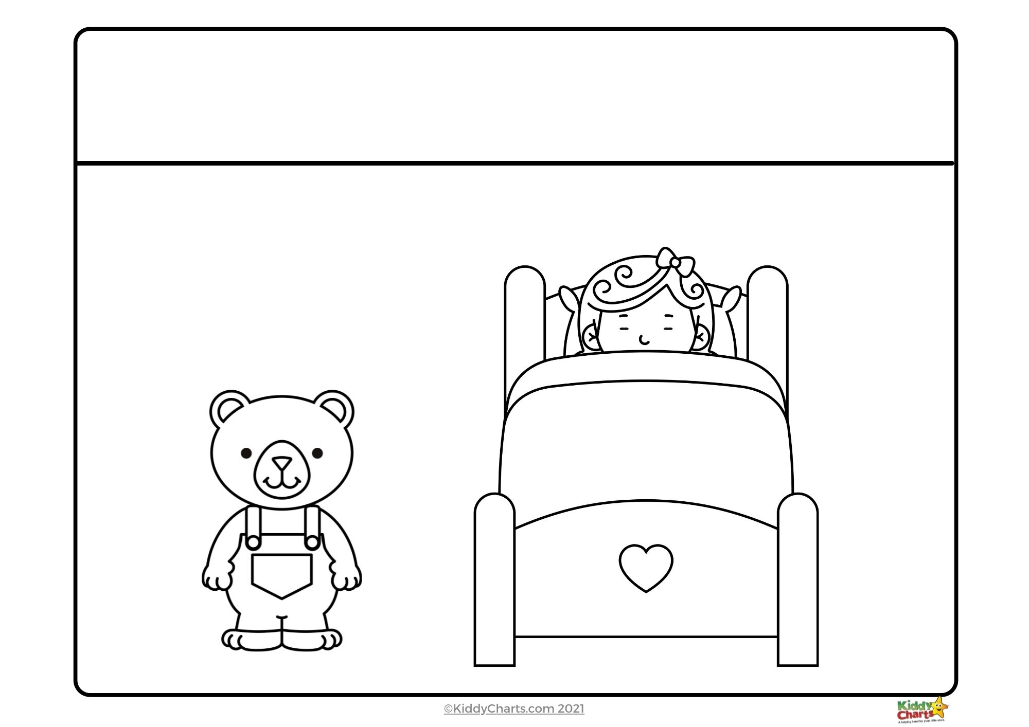 Easy coloring pages book goldilocks easy coloring