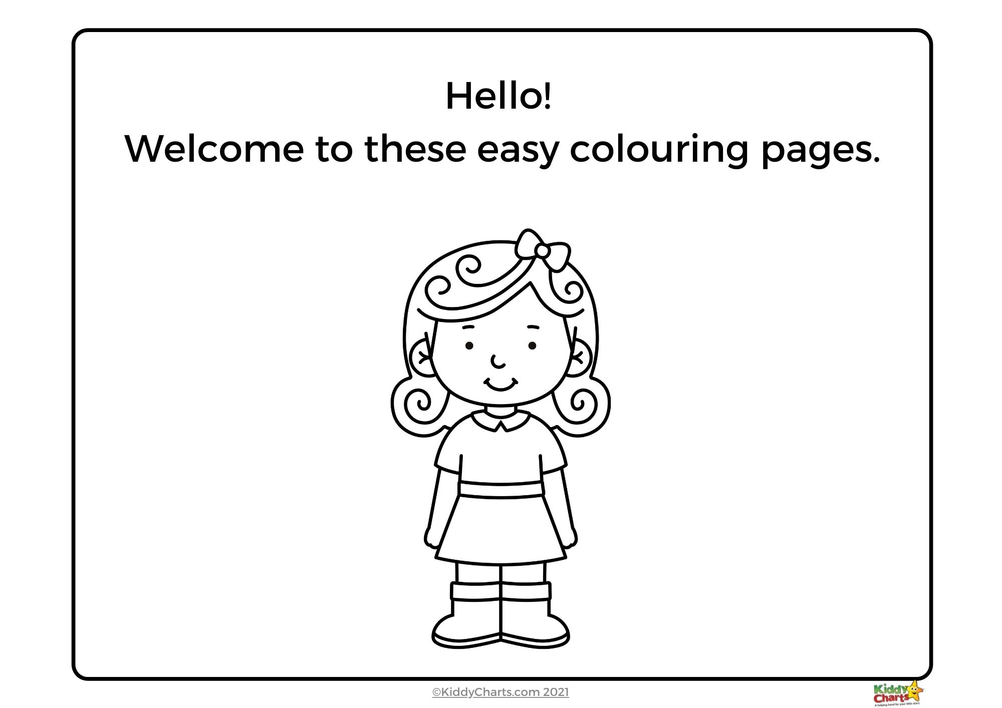Easy coloring pages book goldilocks easy coloring