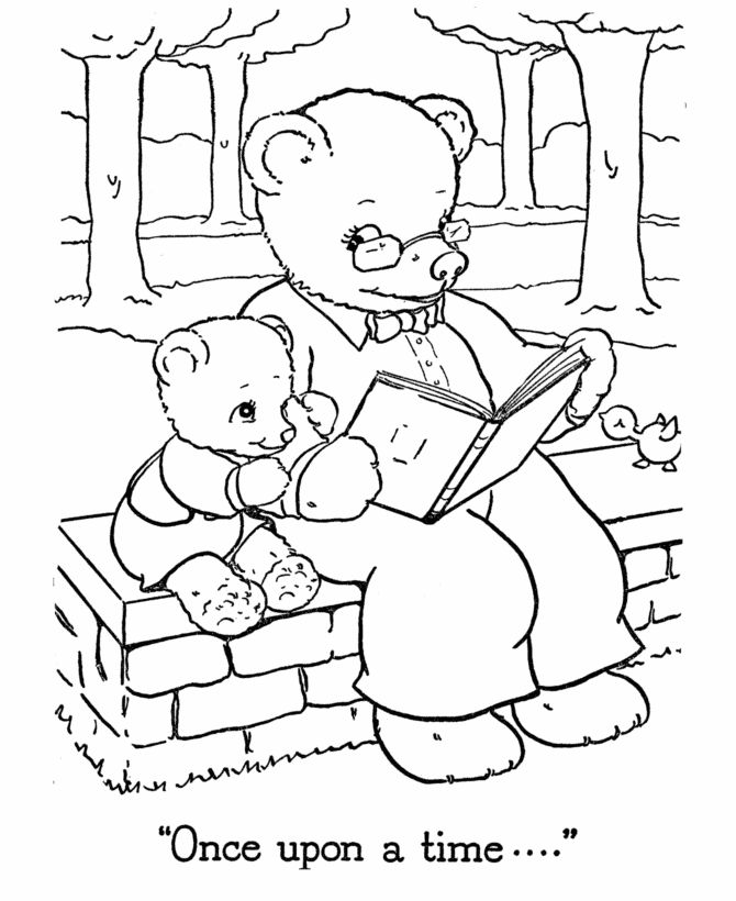 Teddy bear coloring pages free printable papa and baby teddy bear coloring pages for pre