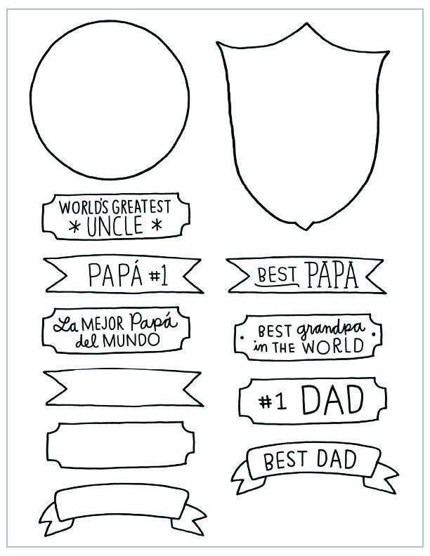 Fathers day coloring pages