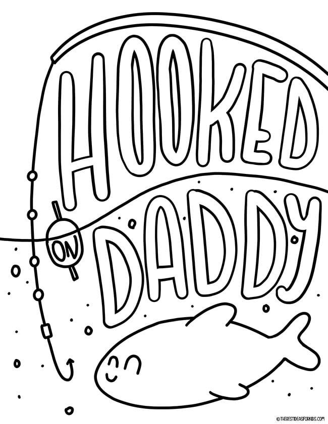 Fathers day coloring pages