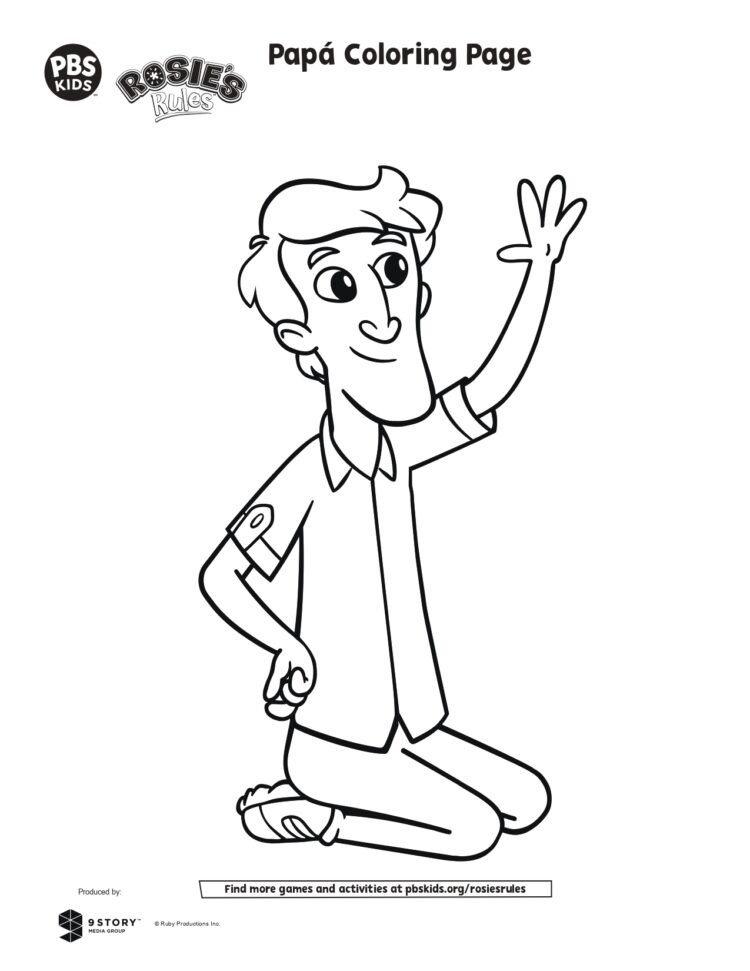 Papã coloring page kids coloring pages kids for parents