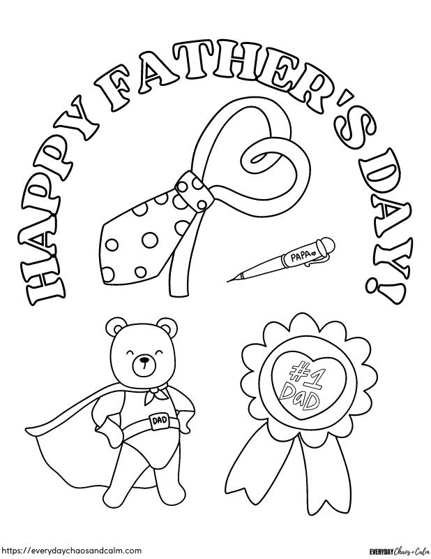 Free fathers day coloring pages