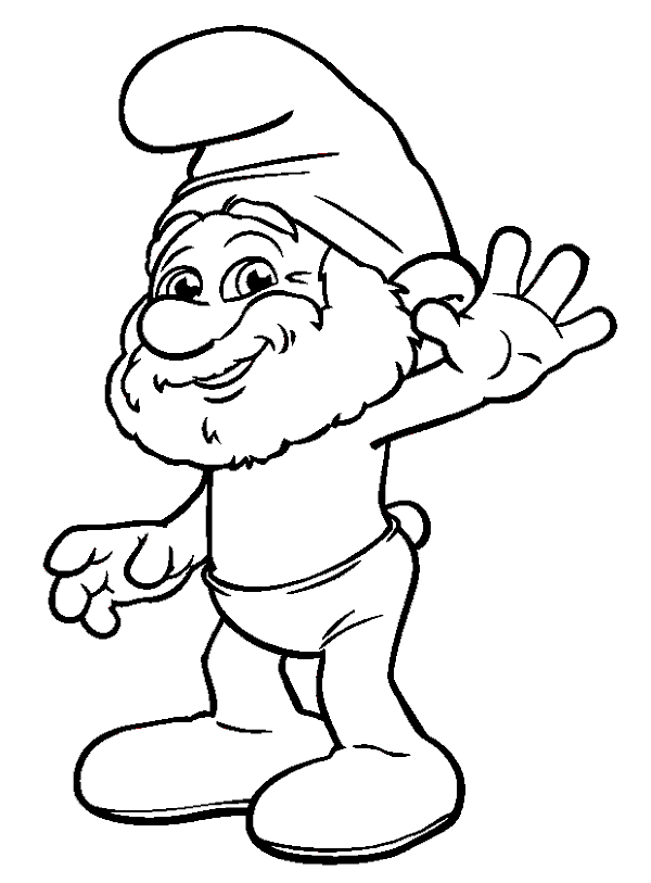 Papa smurf coloring pages download and print for free