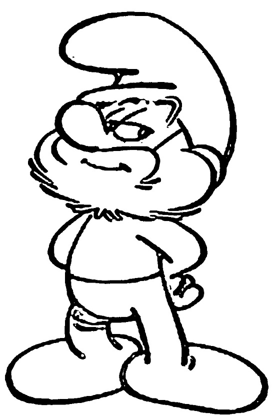 Papa smurf coloring pages