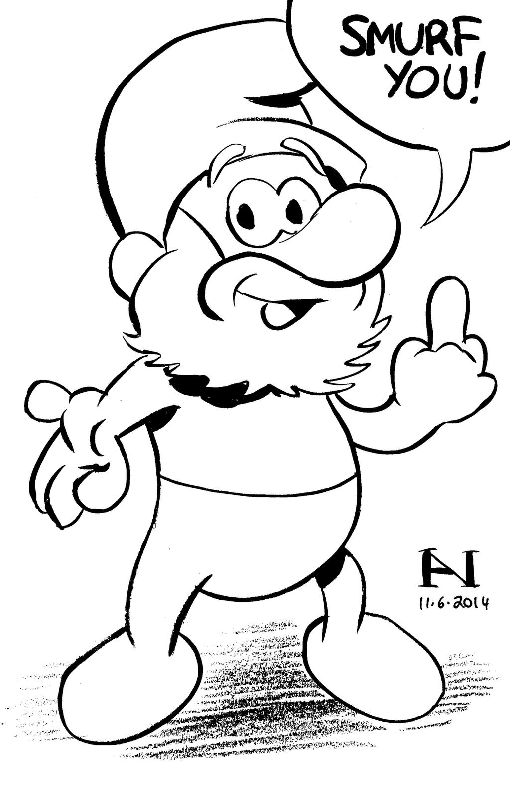 Papa smurf by ianjmiller on
