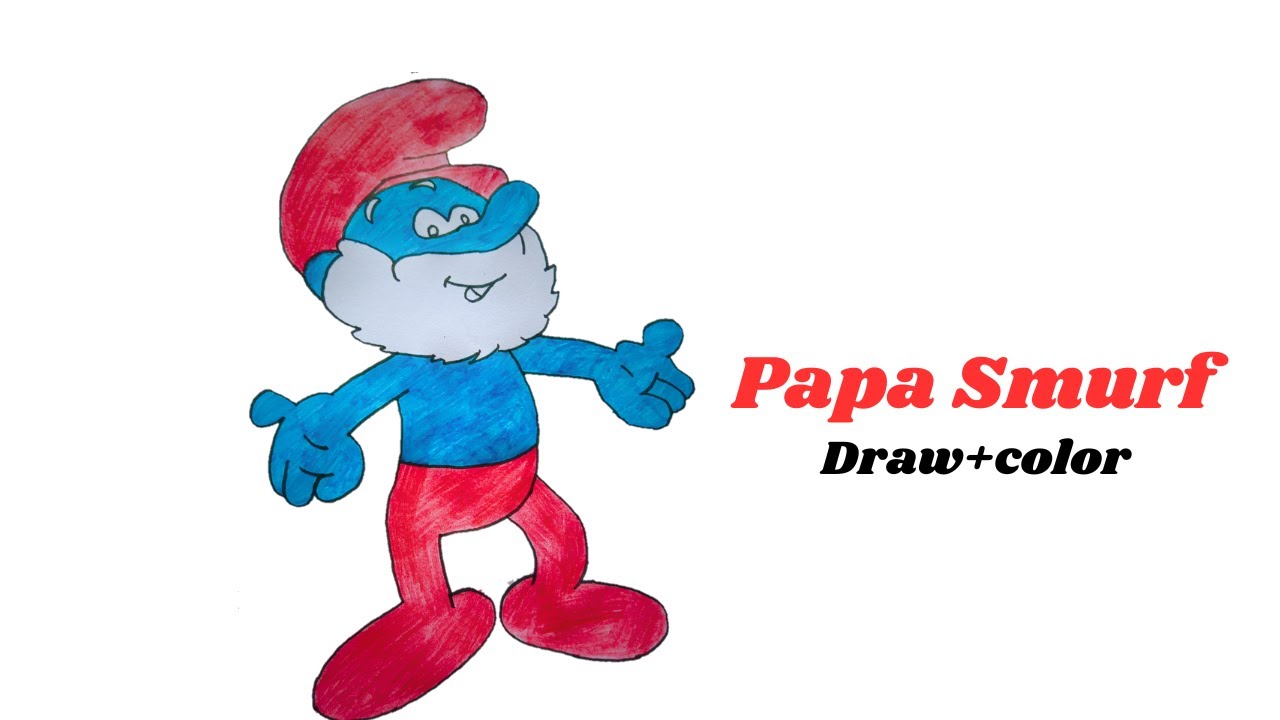Papa smurf art print off