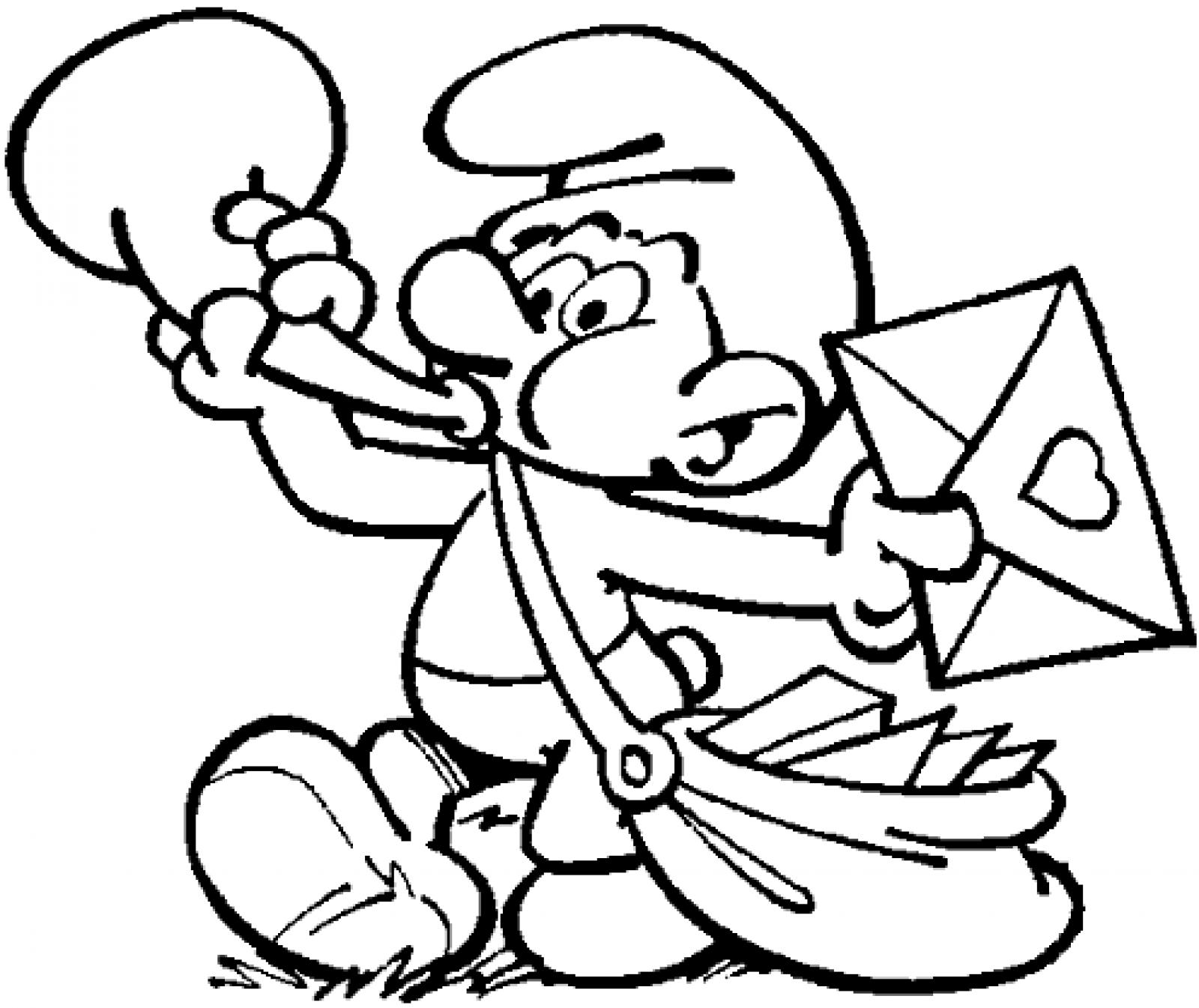 Free printable smurf coloring pages for kids