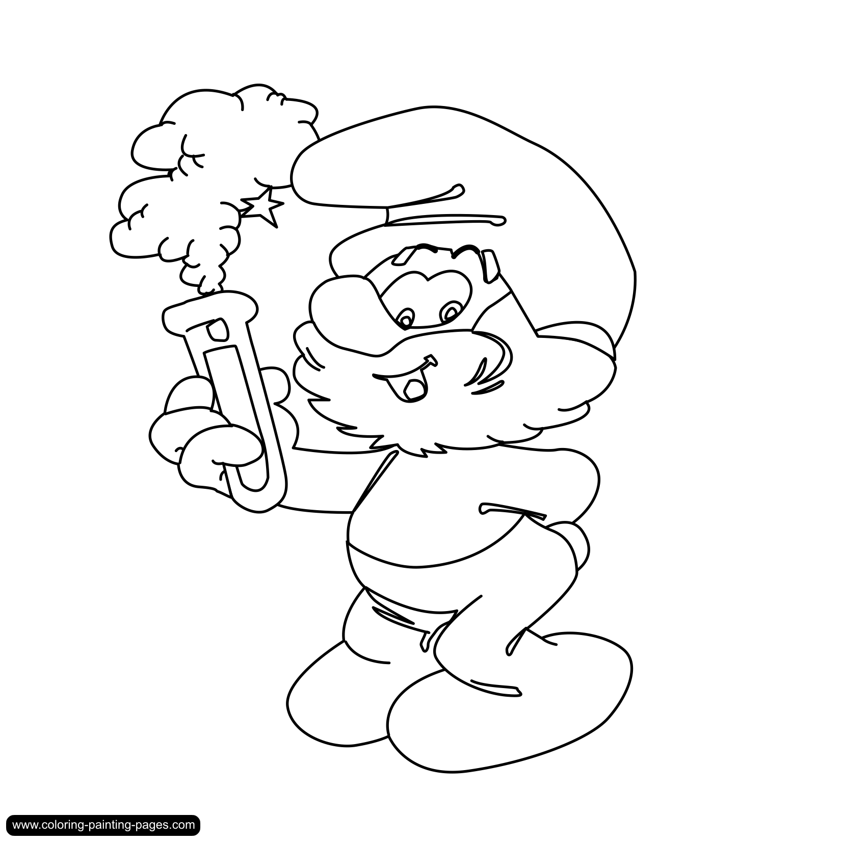Papa smurf coloring pages download and print for free
