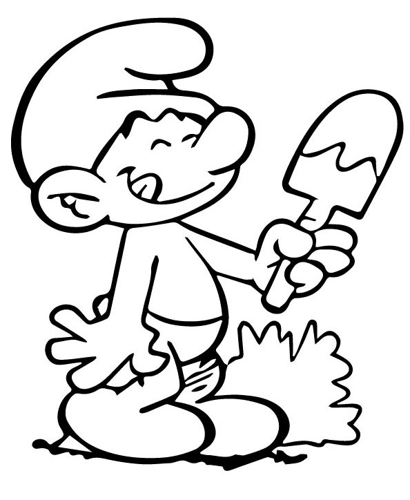 Smurfs coloring pages printable for free download