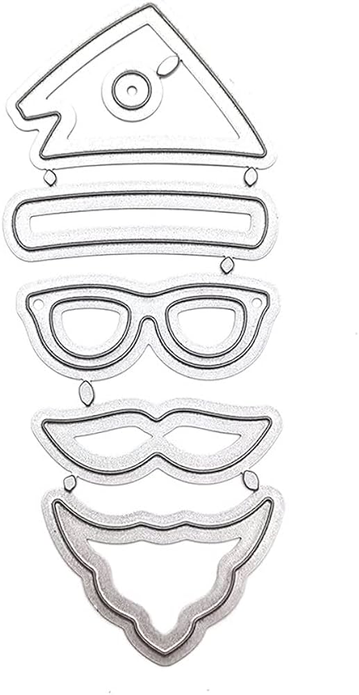 Moldes de corte de metal de desenho animado pequeno papai noel em relevo molde de molde de papel ãlbuns cartãµes de natal moldes de corte de decoraãão papelaria e escritãrio