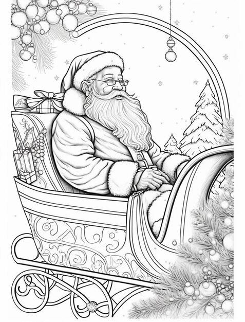 Pãgina fotos papai noel para colorir fotos de arquivo grãtis de alta qualidade