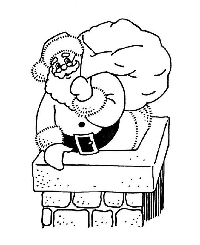 Desenhos de papai noel para colorir