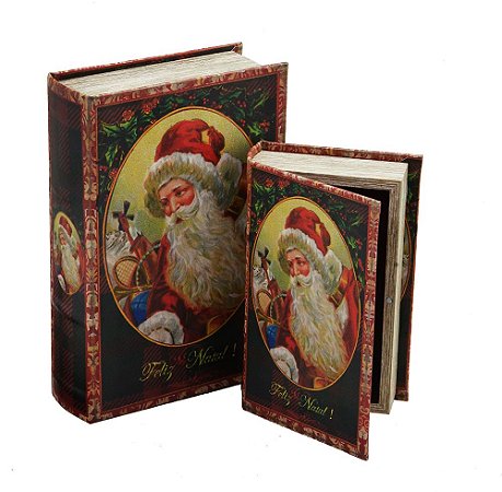 Jogo caixas livro natalino papai noel