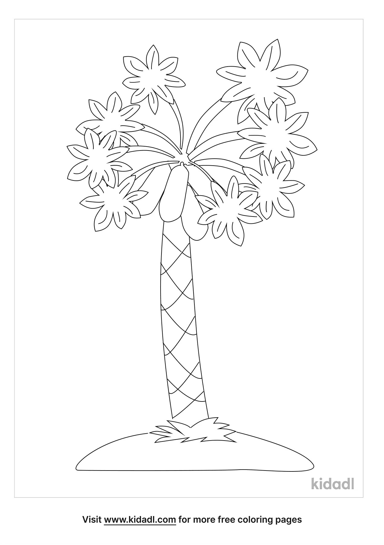 Free papaya tree coloring page coloring page printables
