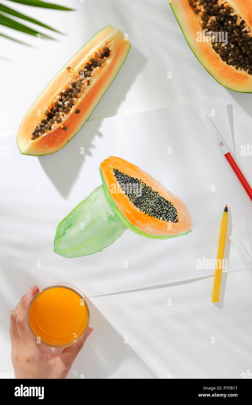 Papaya drawing hi