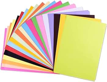Papel de color papel de copia a de color papel de decoraciãn para manualidades papel cortado a tamaão hojas colores para manualidades x in arte y manualidades