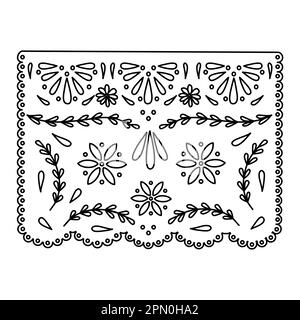 Papel picado black and white stock photos images