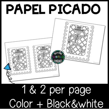 Papel picado dãa de muertos pennants to color bunting mexico banderines dead