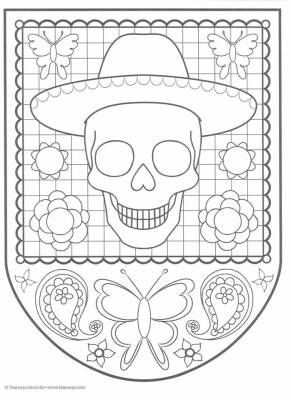 Colecciãn mãs de dibujos pa colore el dãa de los muertos diferentes niveles de dificultad dibujo dia de muertos manualidades halloween dia de los muertos