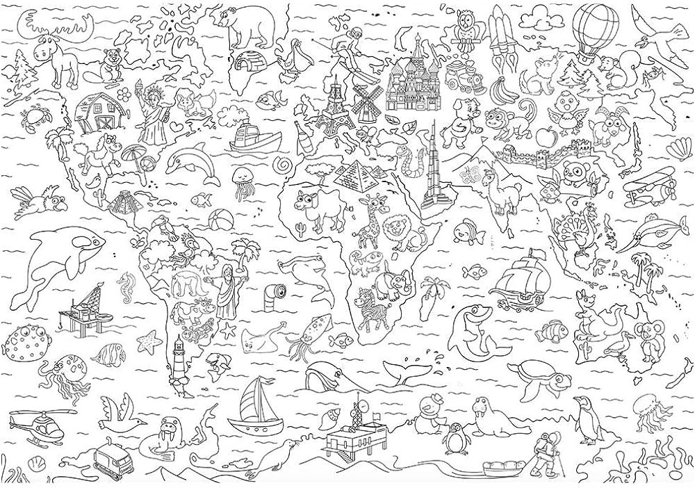 Livro tapete para colorir