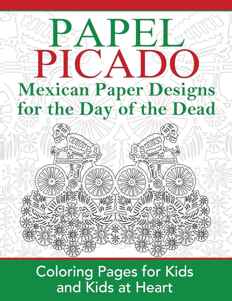 Papel picado coloring pages for by art history hands