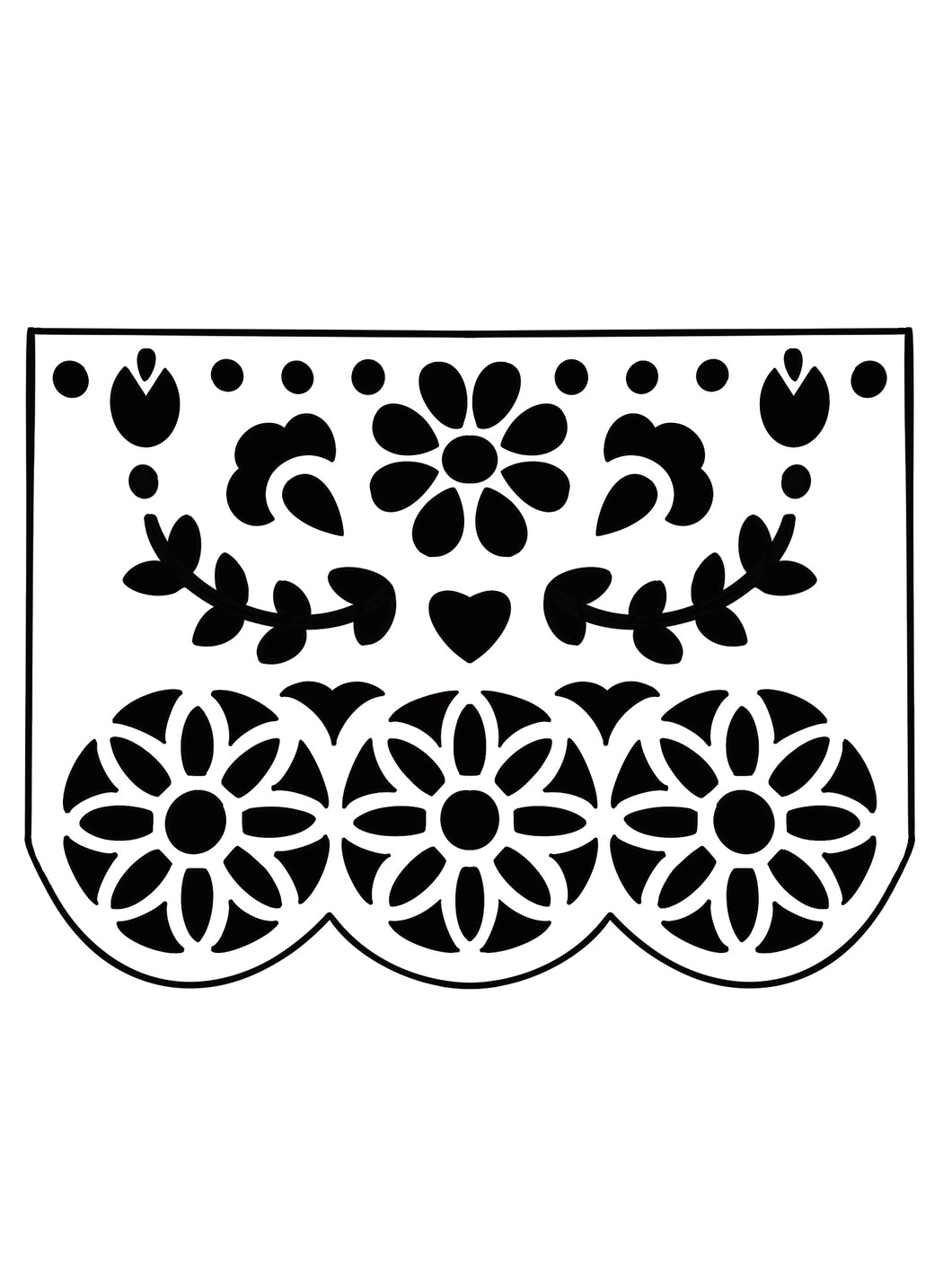 Papel picado wo stencil â
