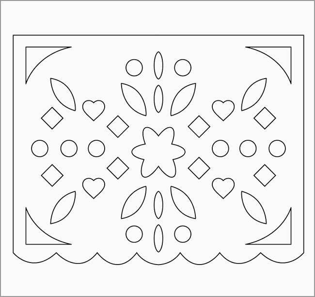 Printable pattern pal picado template