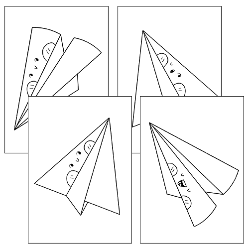 Paper airplanes coloring pages worksheet activities morning work activities made by teachers