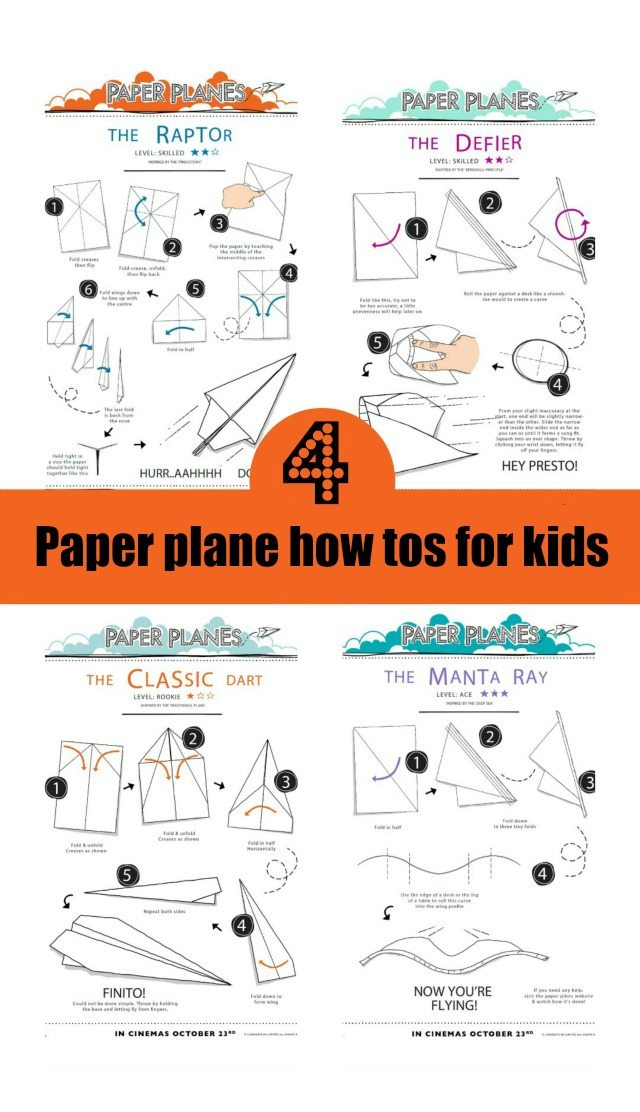 Easy ways to make a paper airplane step