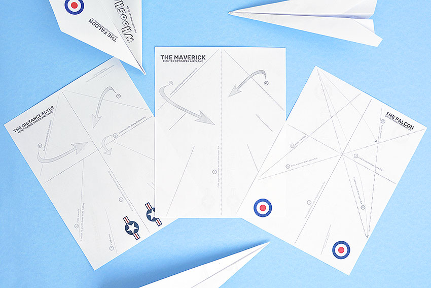 Paper airplane template free printable paper airplane designs