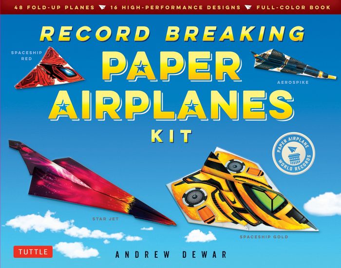 Record breaking paper airplane kit