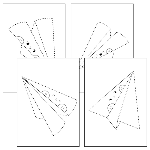 Paper airplane activity bundle coloring page color by number dot to dot made by teachers