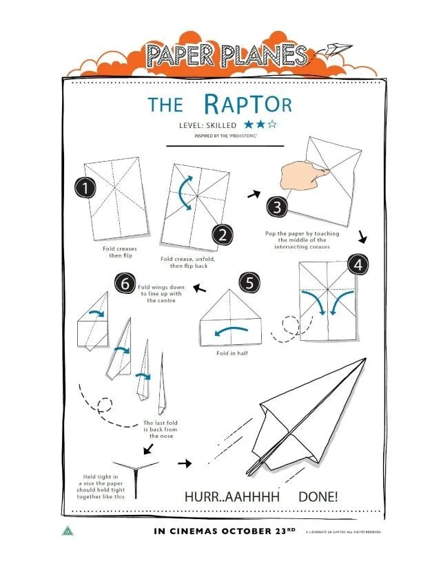 Easy ways to make a paper airplane step
