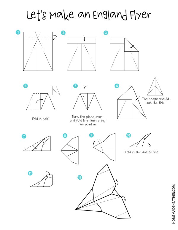 Free paper airplane printables homemade heather