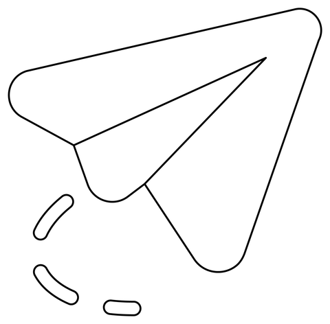 Paper airplane coloring page free printable coloring pages
