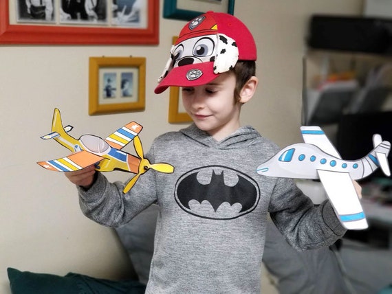 Styles paper airplanes coloring pages color