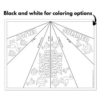 Summer paper airplane design templates by myabcdad learning for kids