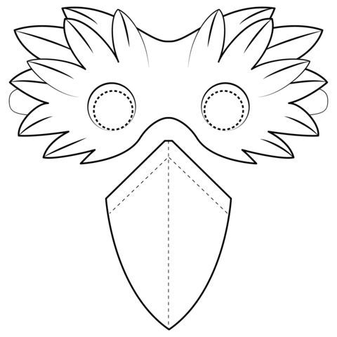 Bird beak mask coloring page bird masks beak mask bird beaks free printable coloring pages beak mask bird beaks