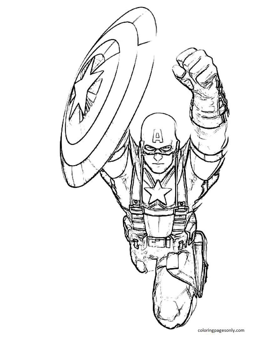 Captain america coloring pages printable for free download