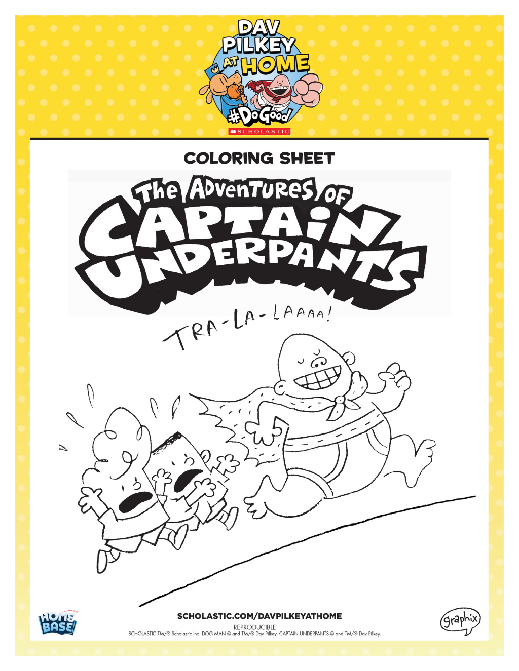 Printable activities dav pilkey