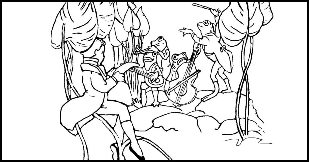 Frog coloring pages